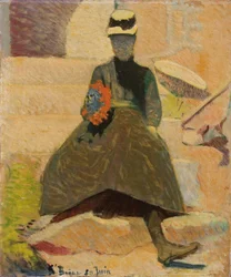Frau in Saint-Briac, 1886