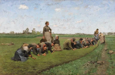 Flachsjäten in Flandern