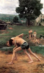 Der Ringkampf, 1889