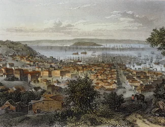 Ansicht von San Francisco, Kalifornien, USA (Gravur)