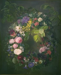 Ein Blumenkranz