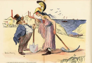 Der Butterteller, Satirisch in Farben
