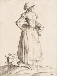 Kostümplatte: Galla Serva, ca. 1557-58