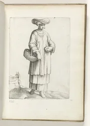 Frau mit Korb in spanischer Kleidung, ca. 1550