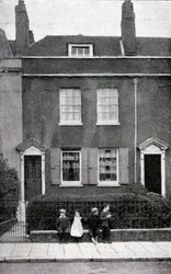 387, Commercial Road, Portsmouth, Hampshire, Geburtsort von Charles Dickens am 7. Februar 1812, um 1900