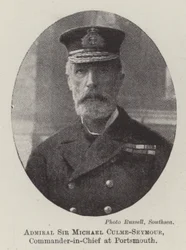 Admiral Sir Michael Culme-Seymour, Oberbefehlshaber in Portsmouth