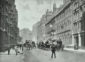 Army and Navy Stores, Victoria Street, Westminster LB: Blick nach Osten von Francis Street, 1895