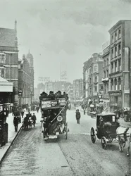 Bishopsgate: Norden von Liverpool Street, London, 1890