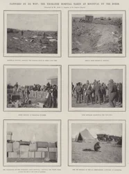 Gefangen von De Wet, das Yeomanry Hospital in Roodeval von den Buren eingenommen