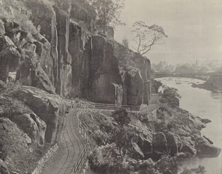 Cataract Gorge, zeigt die Cataract Brücke