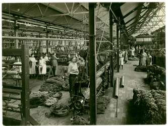 Chenille-Wicklung, Teppichfabrik, 1923