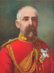 Oberst H. P. Airey. Kommandant des ersten Buschmann-Kontingents, Südafrikanische Feldtruppe