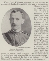 Oberst Kitchener, Gouverneur von Khartum