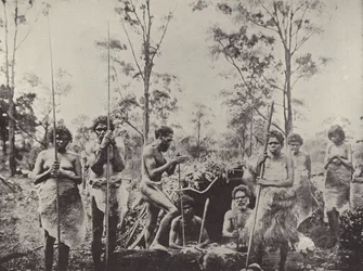 Gruppe von Queensland Aborigines