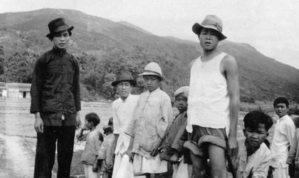 Gruppe von Männern in Hongkong