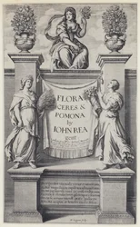 J. Rea, Flora, Ceres und Pomona, R. Marriott 1665 (s/w Foto)