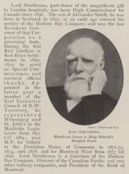 Lord Strathcona, großzügiger Spender für den King Edwards Hospital Fund