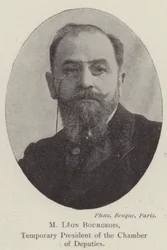 M. Leon Bourgeois, vorübergehender Präsident der Abgeordnetenkammer