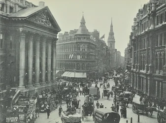Mappin und Webb, Cheapside, vom Mansion House Blick nach Westen, City of London, 1895