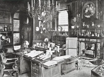 Marlborough House, Pall Mall, Westminster LB: Arbeitszimmer des Prinzen von Wales, 1895