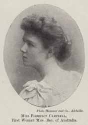 Miss Florence Campbell, erste Frau mit einem Bachelor of Music in Australien