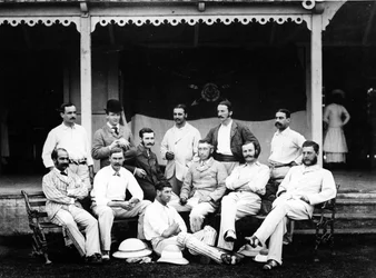 Old Harrovian Cricket 11 in Indien, 1878