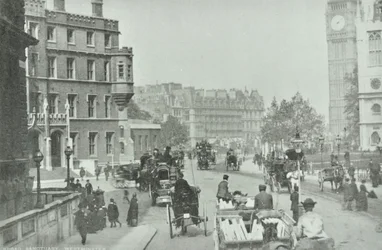 Parliament Square, Westminster LB: Broad Sanctuary Blick auf Parliament Square, 1896