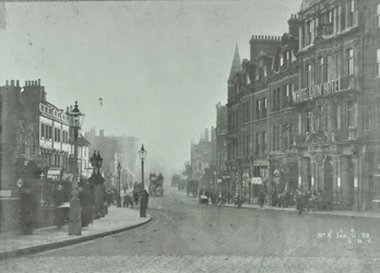Putney Bridge: Zufahrtsstraße von der Putney High Street, 1898