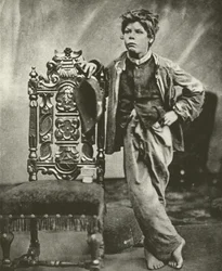 Armschule Junge im Jahr 1860