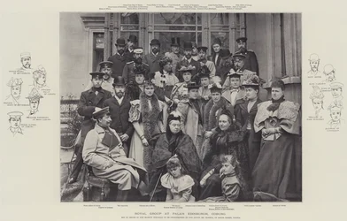 Königliche Gruppe im Palais Edinburgh, Coburg