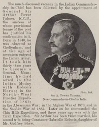 Sir A Power Palmer, neuer Oberbefehlshaber in Indien
