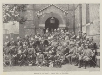 Soldaten der Königin, eine Jubiläumsgruppe von Kolonialen