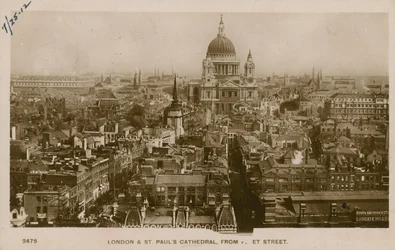 St Pauls Kathedrale, London, von Fleet Street