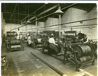 Tapisserie-Einstellung, Hughes Fabrik Nr. 2, 1923
