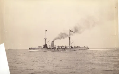 Die "Chih Yuan" auf See, ca. 1886