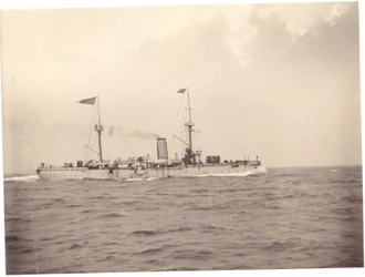 Die "Chih Yuan" auf See, ca. 1886