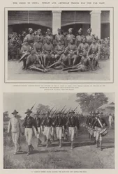 Die Krise in China, indische und amerikanische Truppen für den Fernen Osten