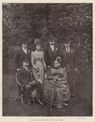 Der Herzog und die Herzogin von Teck und Familie