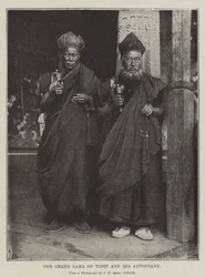 Der Großlama von Tibet und sein Begleiter