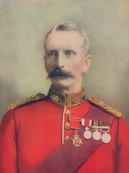 Der verstorbene Generalmajor Sir E. R. P. Woodgate. Gestorben an Wunden, die er auf Spion Kop erhielt