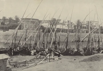 Der Nilometer, wo Moses im Schilf gefunden wurde