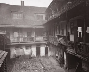 The Oxford Arms in Warwick Lane, 1875, aus Historic London Buildings von Alfred und John Bool und Henry Dixon