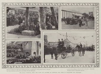 Die königliche Kolonialtour, der Herzog und die Herzogin von Cornwall und York in Melbourne und Ballarat