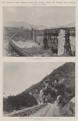 Der Transvaal-Krieg, Szenen des Burenrückzugs entlang der Delagoa-Bucht-Bahn