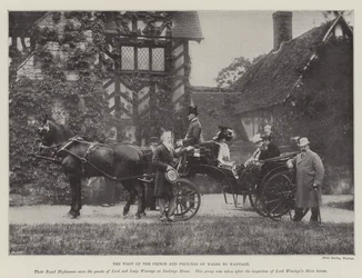 Der Besuch des Prinzen und der Prinzessin von Wales in Wantage