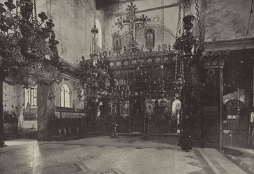 Der Altar der Geburtskirche, über dem Ort, wo Christus geboren wurde