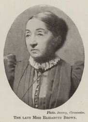 Die verstorbene Miss Elizabeth Brown