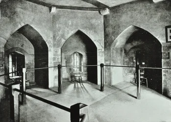 Tower of London, Tower Hill: Staatsgefängnisraum im Beauchamp Tower, 1895