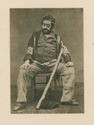 Unbekannter Schauspieler in einem Stück