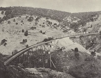 Viadukt auf der Adelaide-Melbourne Eisenbahn
